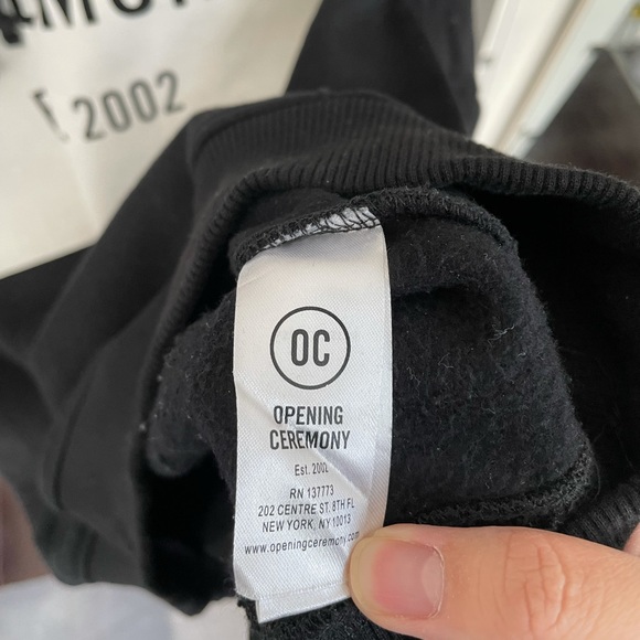Opening Ceremony Black Logo Hoodie - Picture 7 of 10